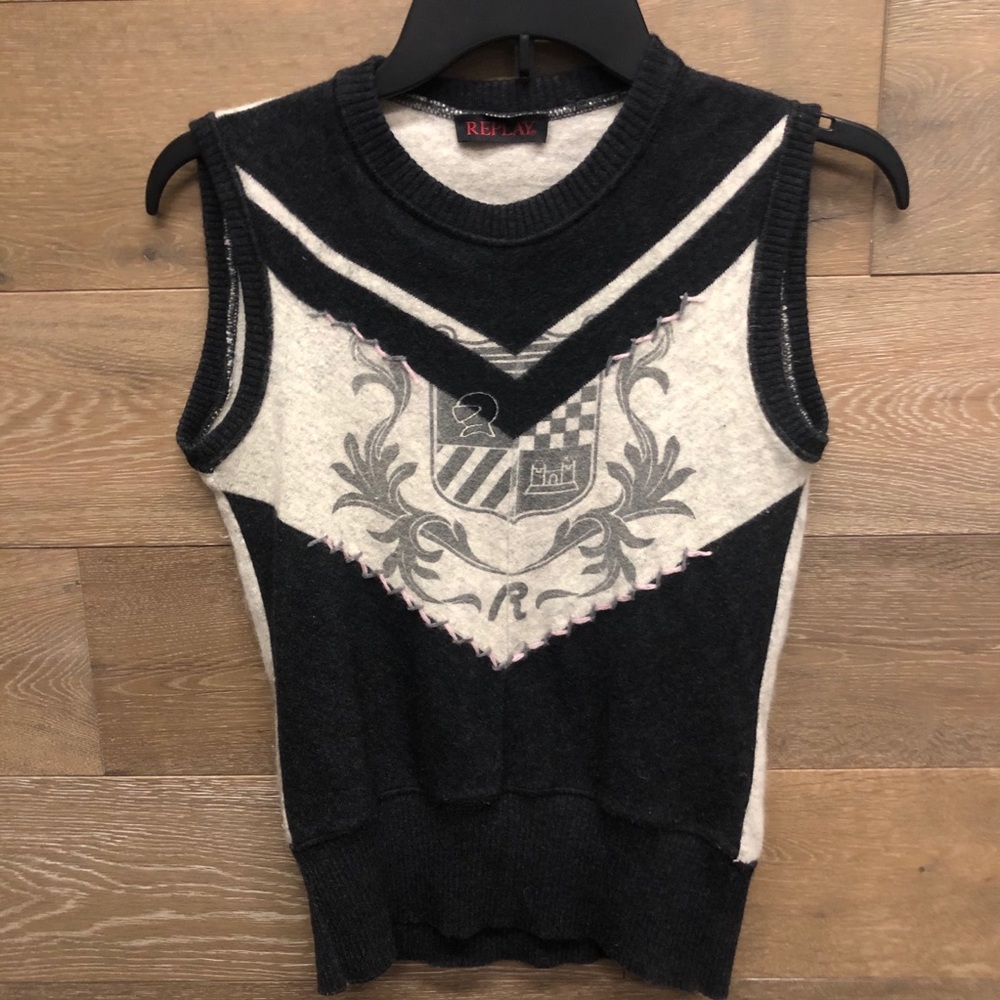 REPLAY Wool Sweater Vest